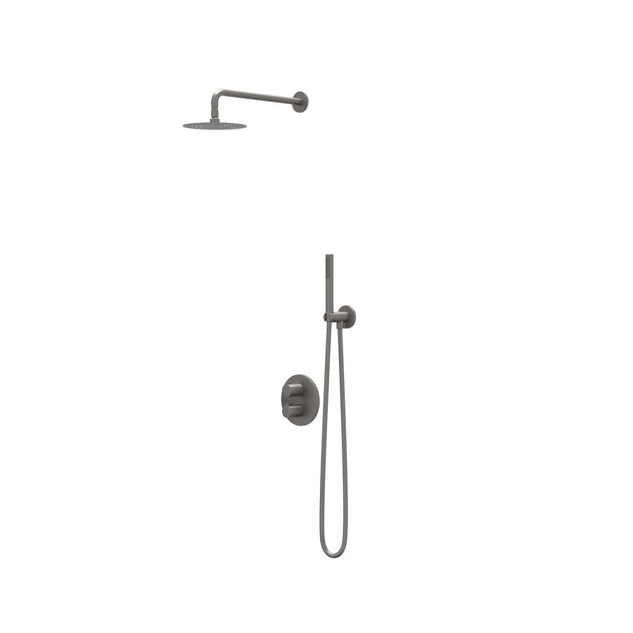 Regendoucheset inbouw PACT geborsteld metal black PVD CSP2GMBCAA
