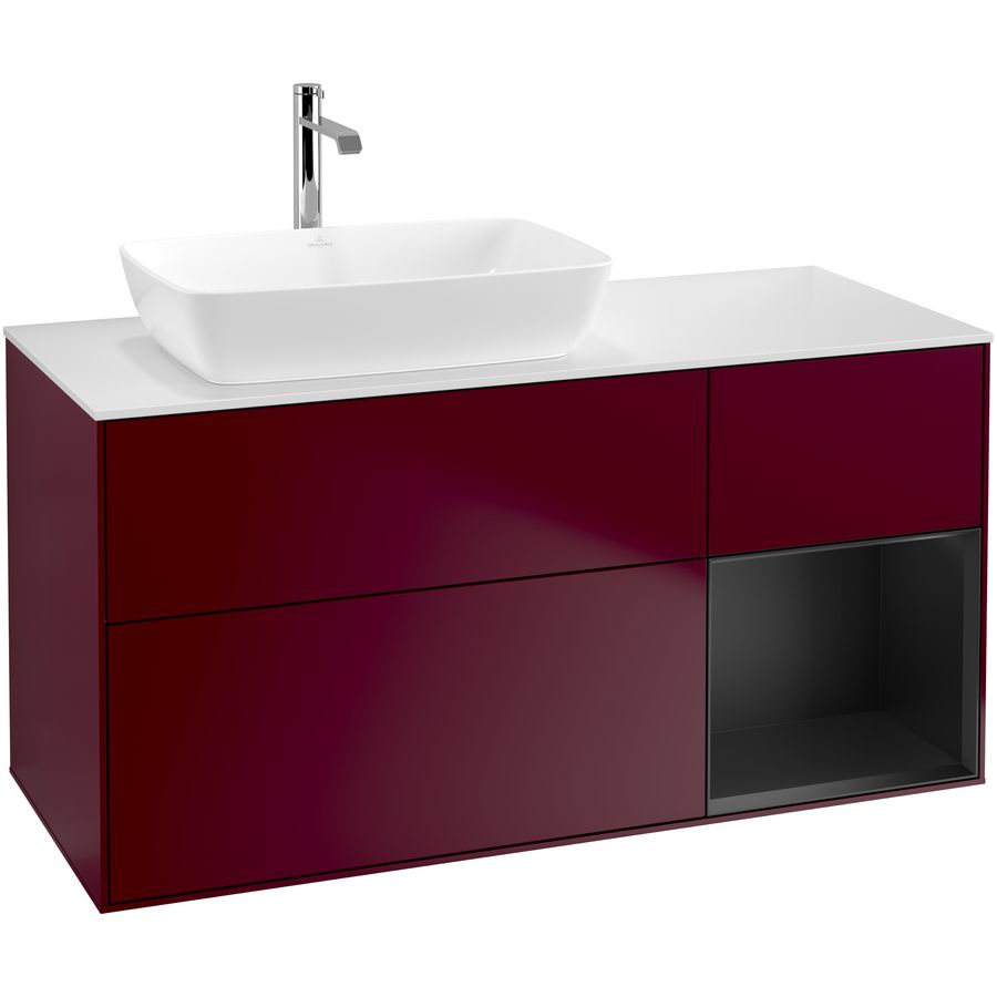 Wastafelonderkast Finion 1200x603x501mm Peony Matt Lacquer G811PDHB