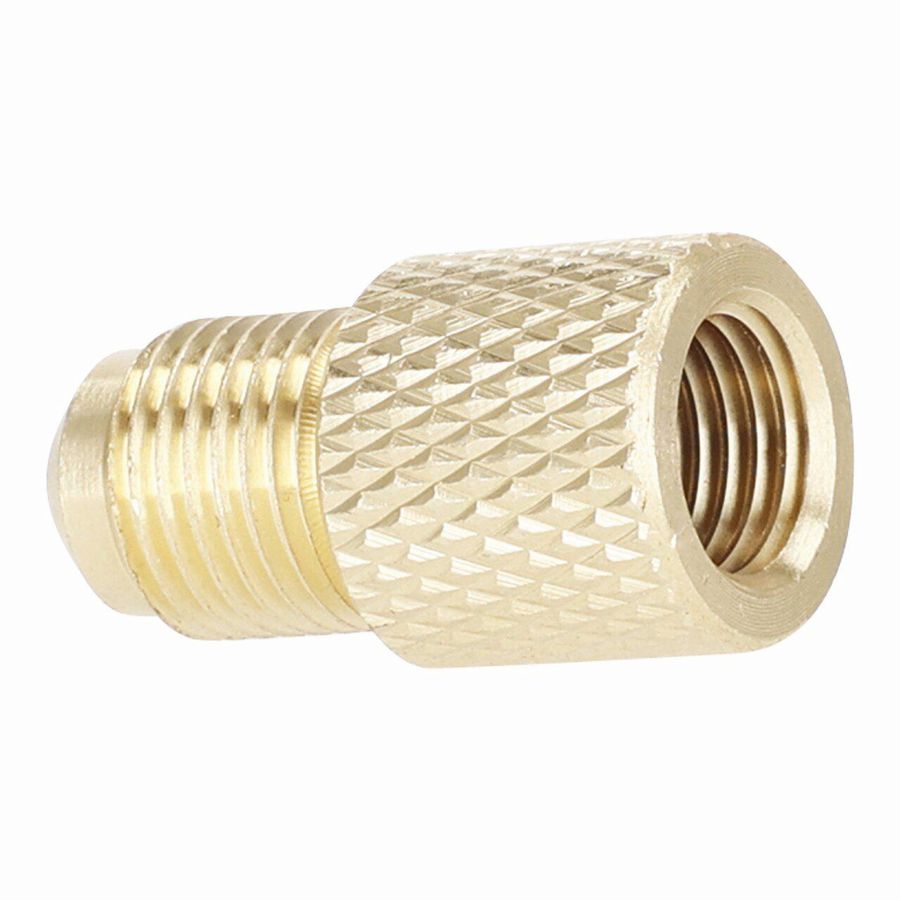 Reduceerstuk koelmiddelfles 1/4"SAE F-5/16"SAE bu.dr.