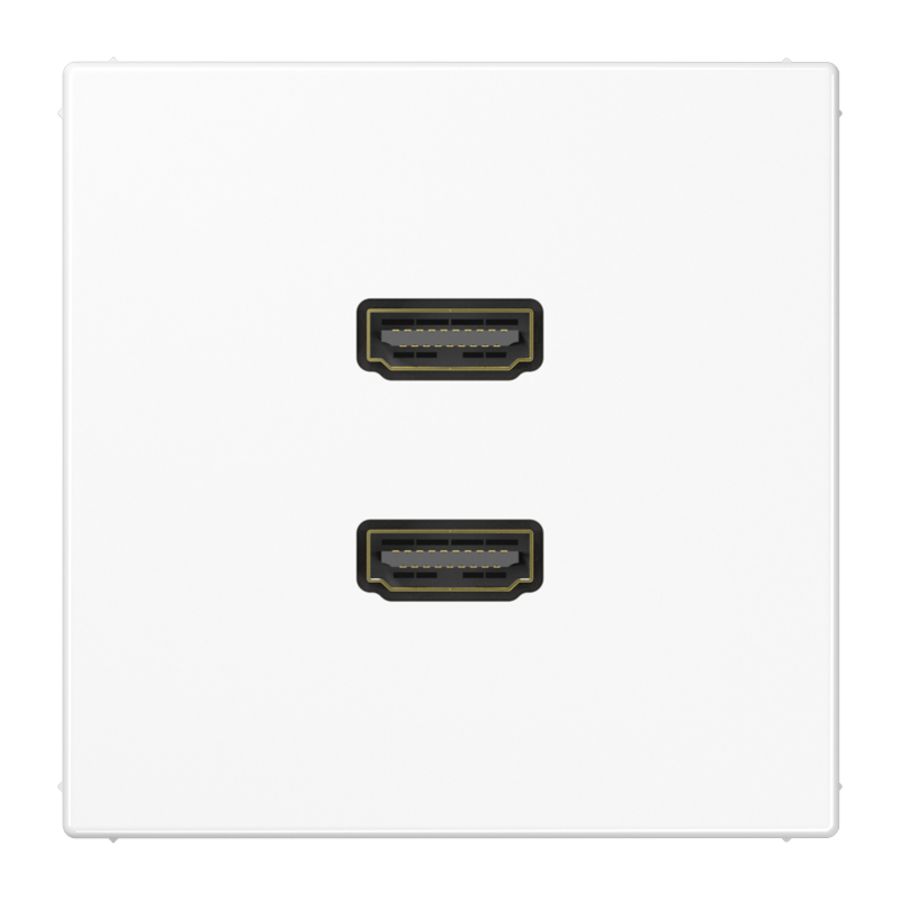 Afdekking alpin wit voor 2xHDMI LS990