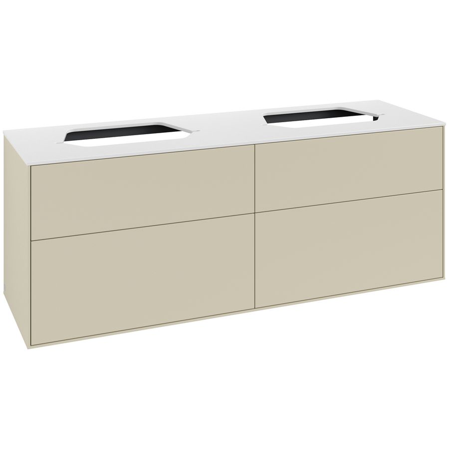 Wastafelonderkast Finion 1600x603x501mm S.Grey Matt Lacquer G43100HJ