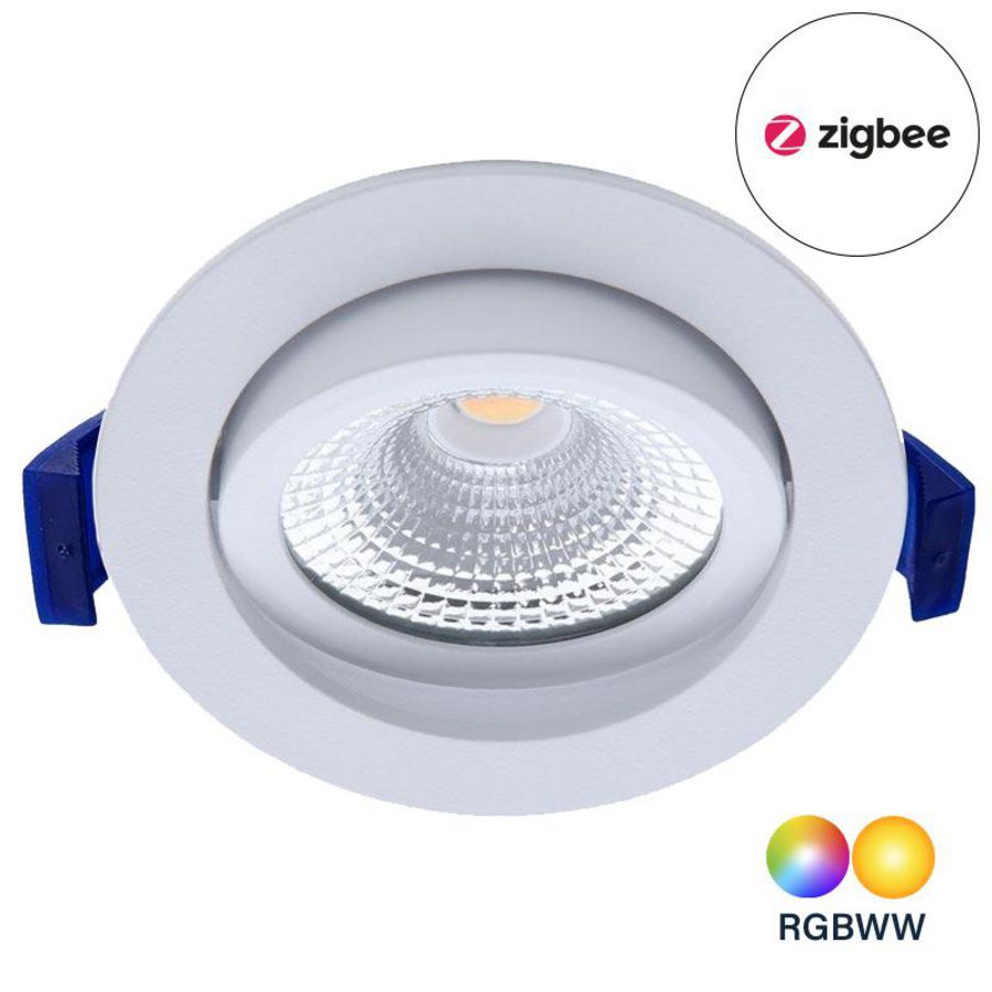 ED-10079 Zigbee LED Spot 6W RGB-CW Round White IP54