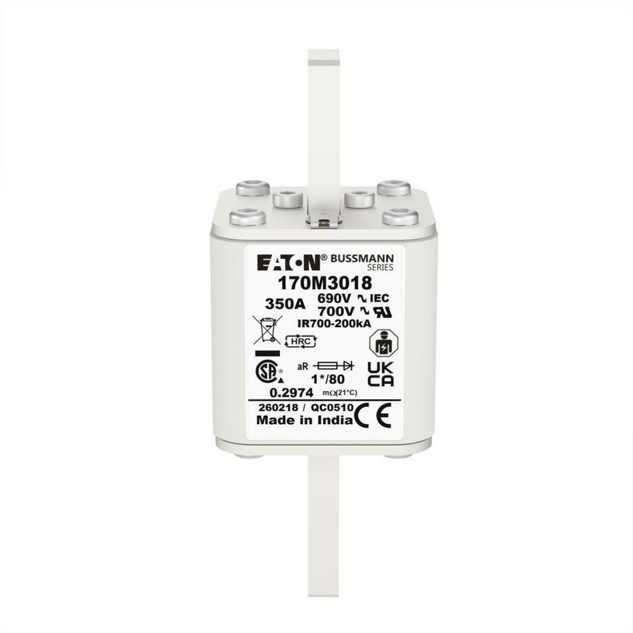 Zekering h. snelheid 350A AC 690V 200kA compact 1 45x VVE=6