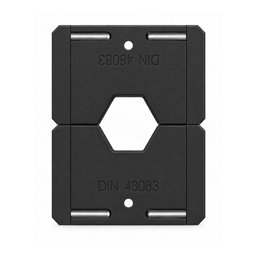 Matrijsset zeskantverpersing doorsnede 10mm² krimpbr. 14mm