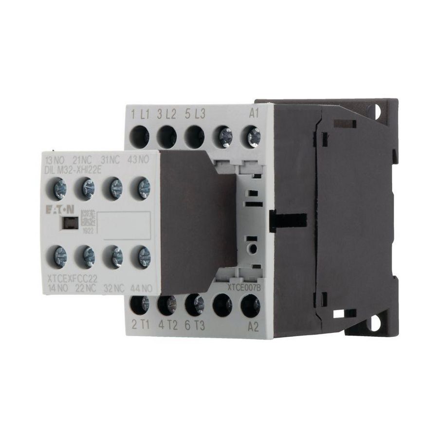 Magneetschakelaar DILM7-22(24VDC) 3kW 2m 1v