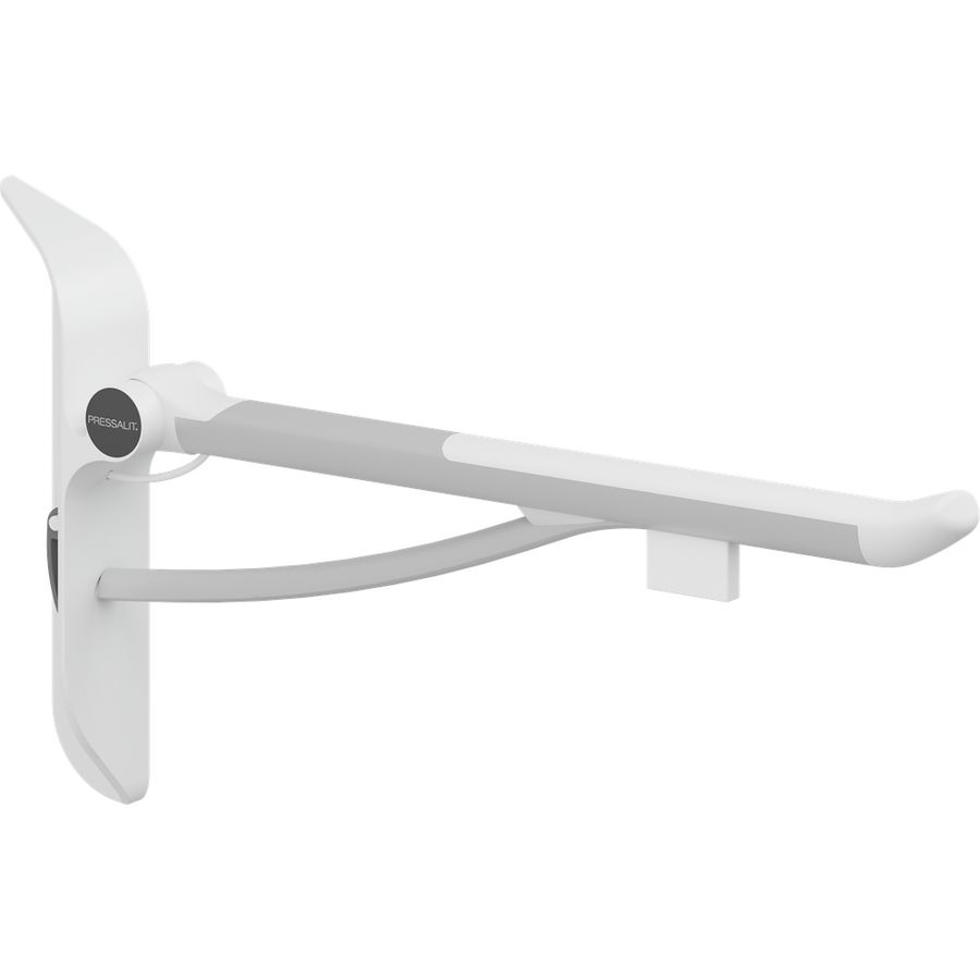 Toiletsteun met montagep. 700mm incl. spaneel PLUS wit