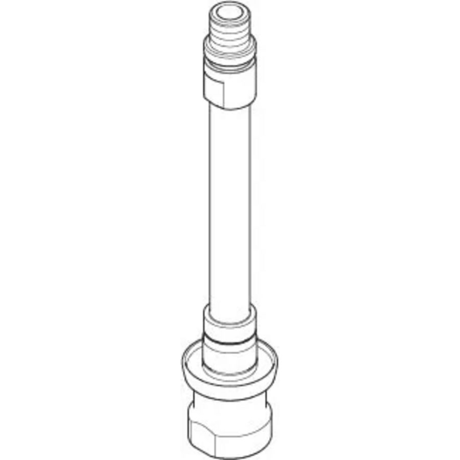 Aansluiting 24x129mm Messing gebors. (23kt Goud)