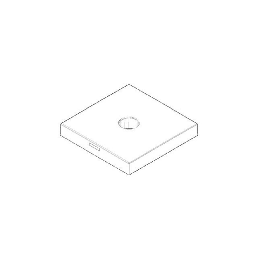 Rozet Cold 55x55x8,5mm chr