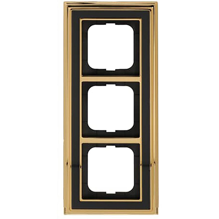 Afdekraam 3v dynasty messing antraciet