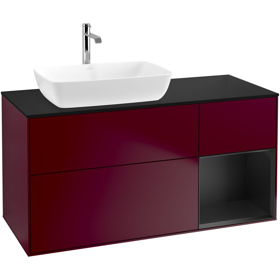 Wastafelonderkast Finion 1200x603x501mm Peony Matt Lacquer G812PDHB
