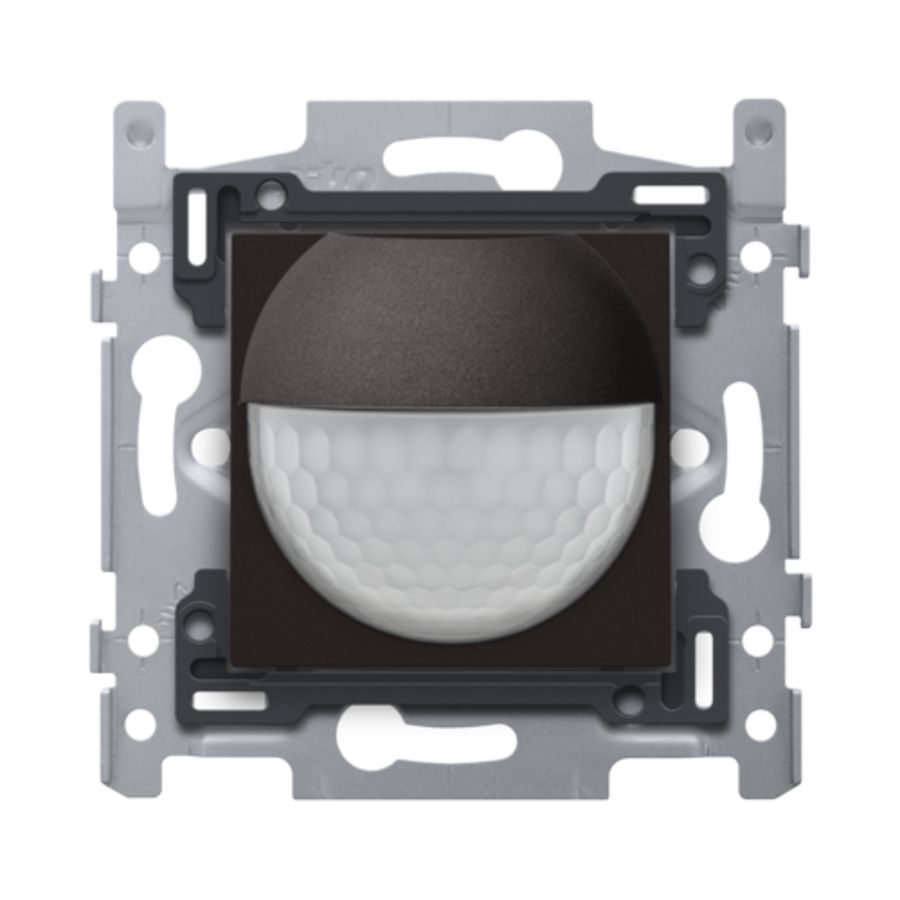 Bewegingsmelder 230V 8m 180gr. wanddetector inb.doos d.brown