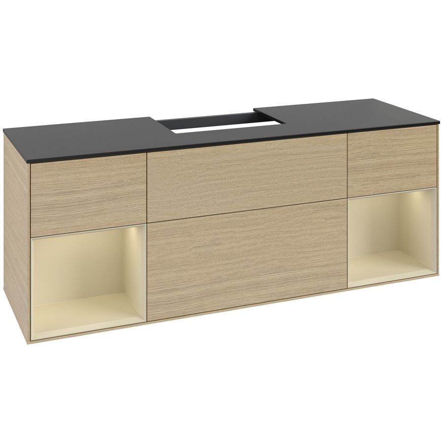 Wastafelonderkast Finion 1600x603x501mm Oak Veneer F212HJPC