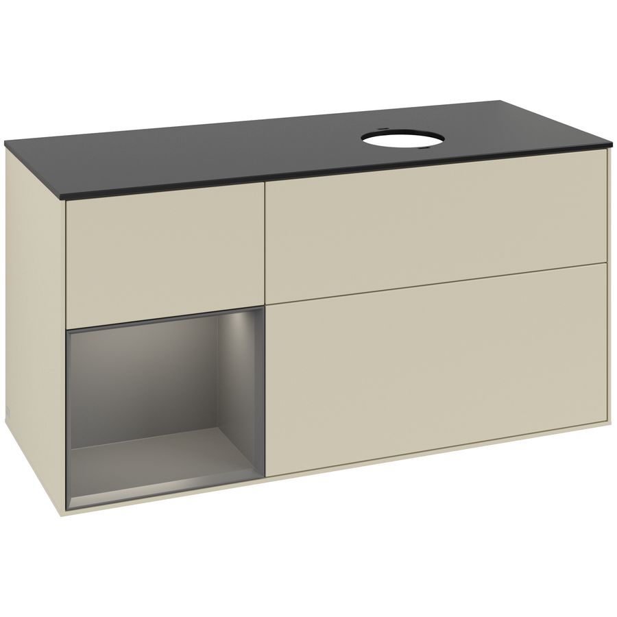Wastafelonderkast Finion 1200x603x501mm S.Grey Matt Lacquer GA42GKHJ