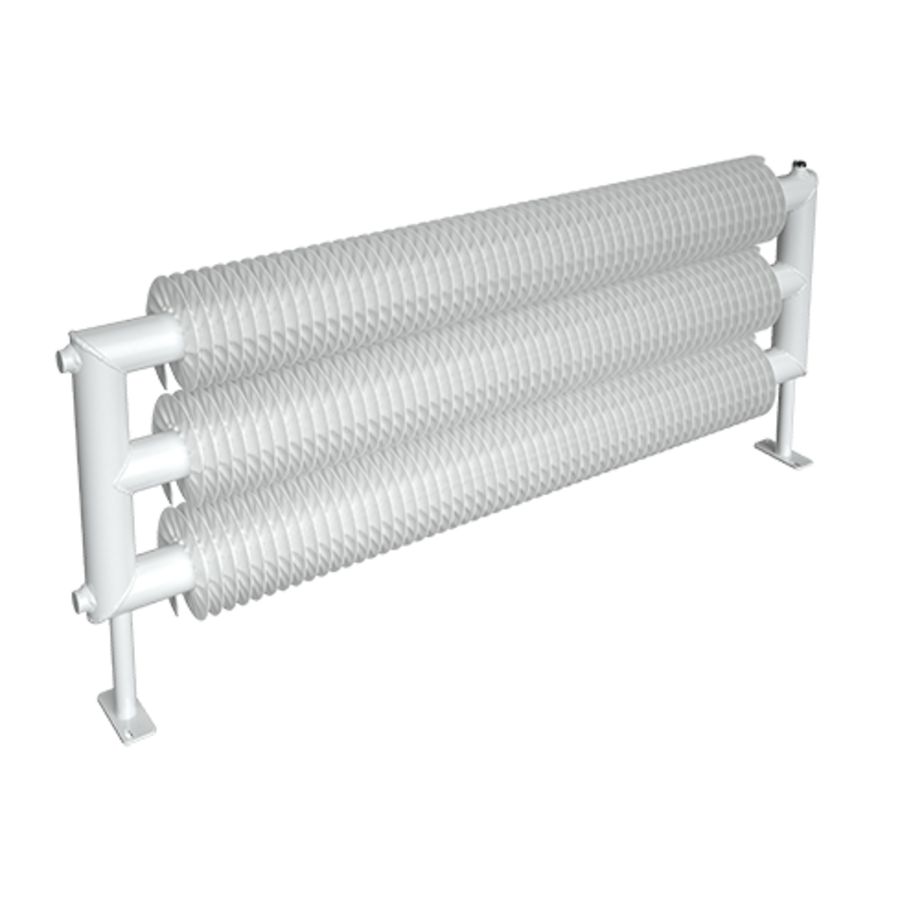 Industrial ribbenbuis Ø108/ lengte 1000/Floor-T3-F