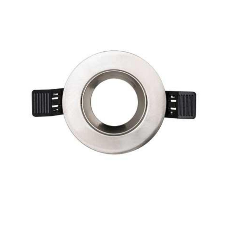 Toebehoren MR16 90mm rond geborsteld chroom IP20