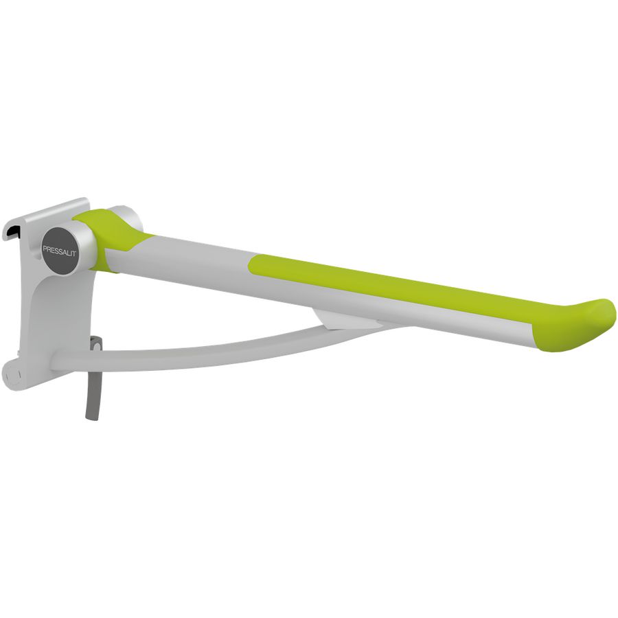 Toiletsteun 700mm zijw. rechts tbv montage aan wandrail lime green (excl.rail)