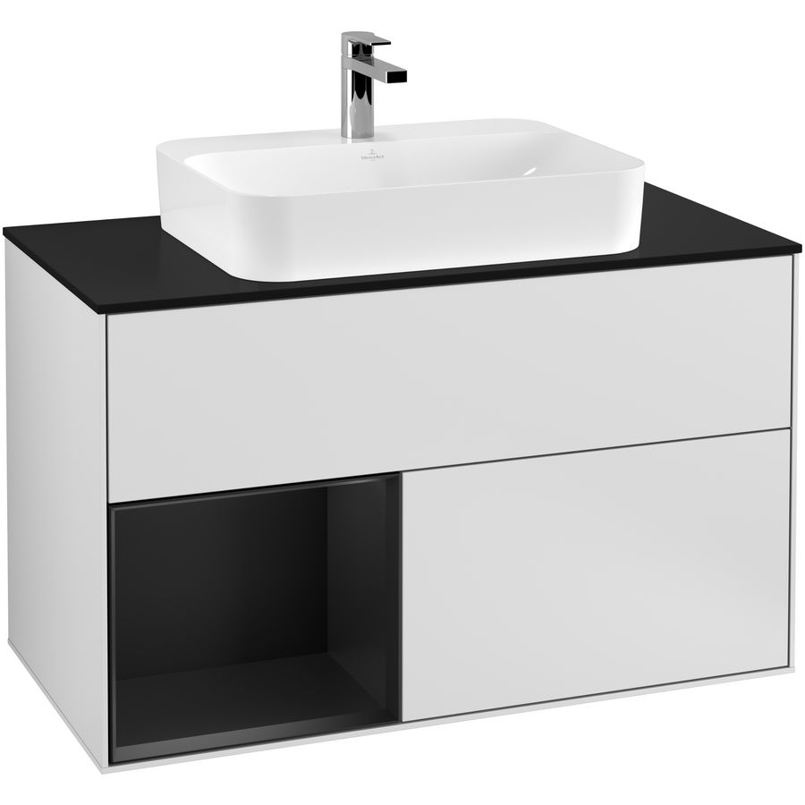Wastafelonderkast Finion 1000x603x501mm White Matt Lacquer G362PDMT