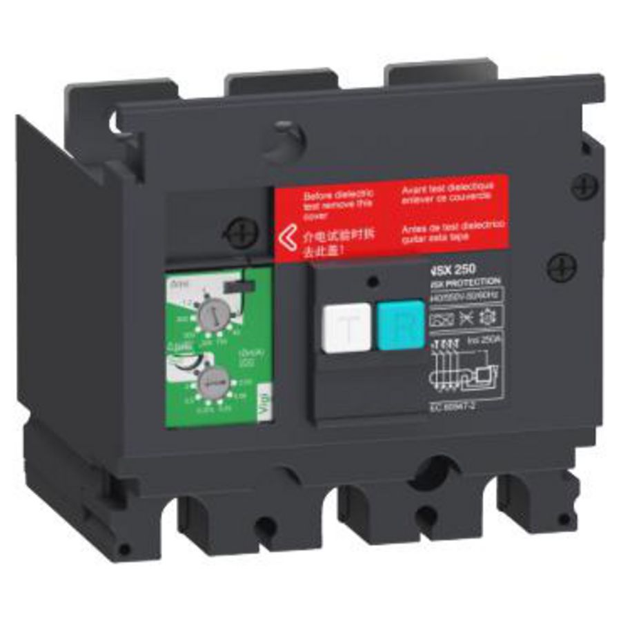 Earth-leakage add-on protection module ComPacT NSX 100/160