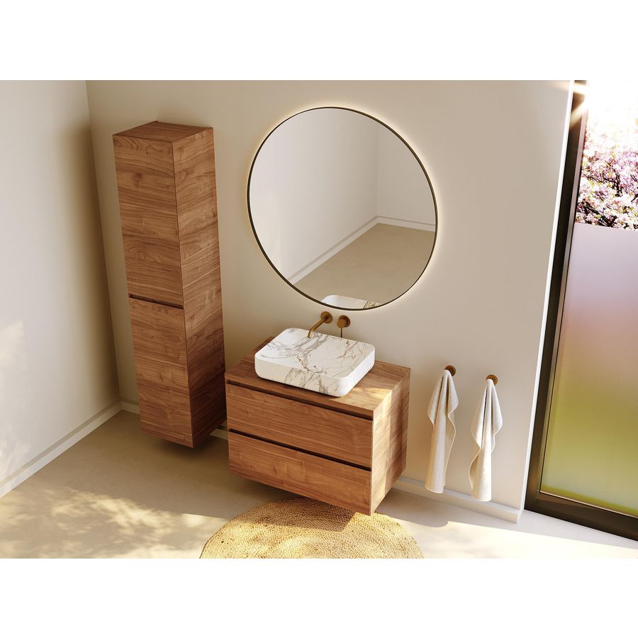 Counter Top+BC SPR-UP_46 80 +bowl Caramel Oak