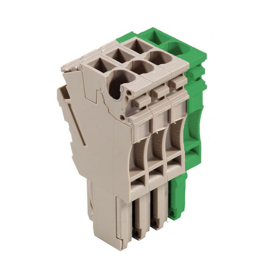 Plug Plug-in groen d.beige 2.5mm² 24 A, 1106330000 VVE=25