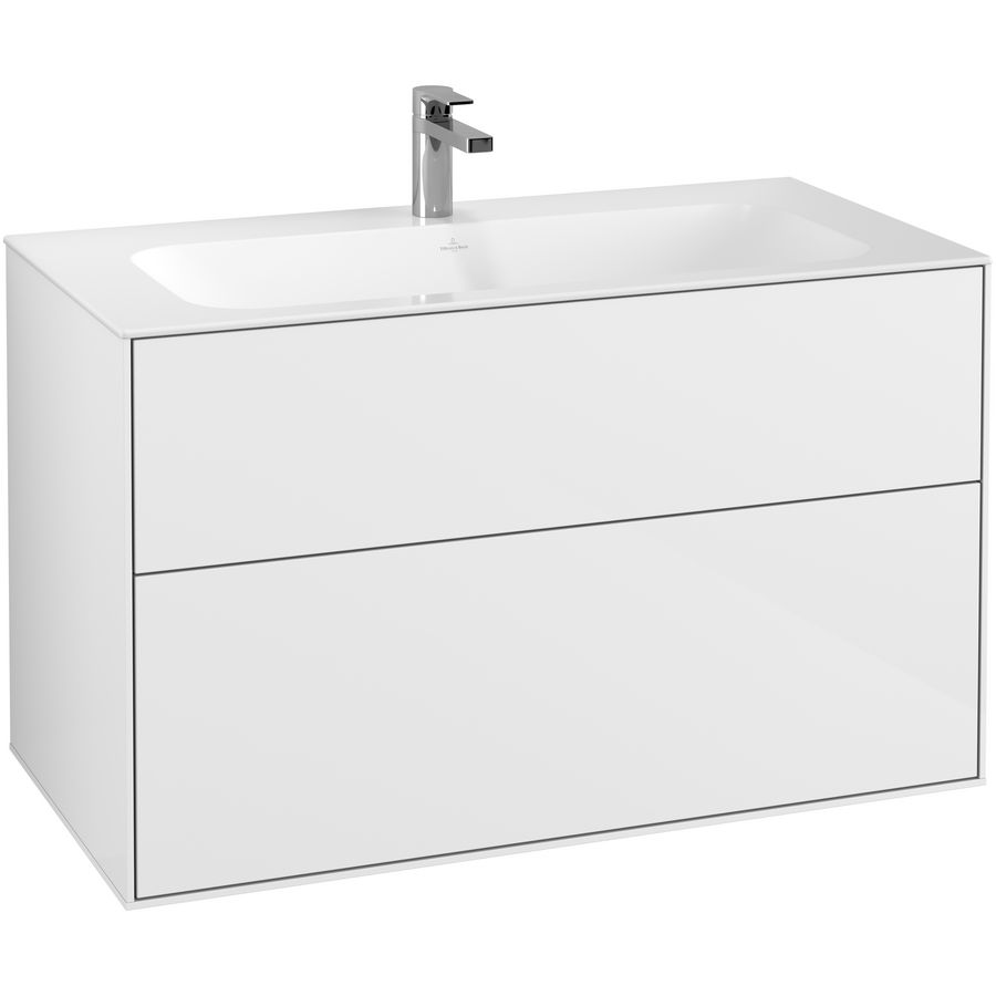 Finion onderkast v.wastafel 996x591x498mm glossy white Lac