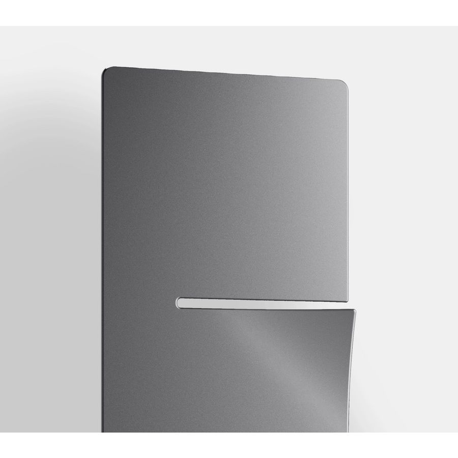 Elektr. radiator INEO I-rechts-EL 600x1400mm 660W 9829 Graphit Metallic incl. thermostaat WWS zwart (bedraad)