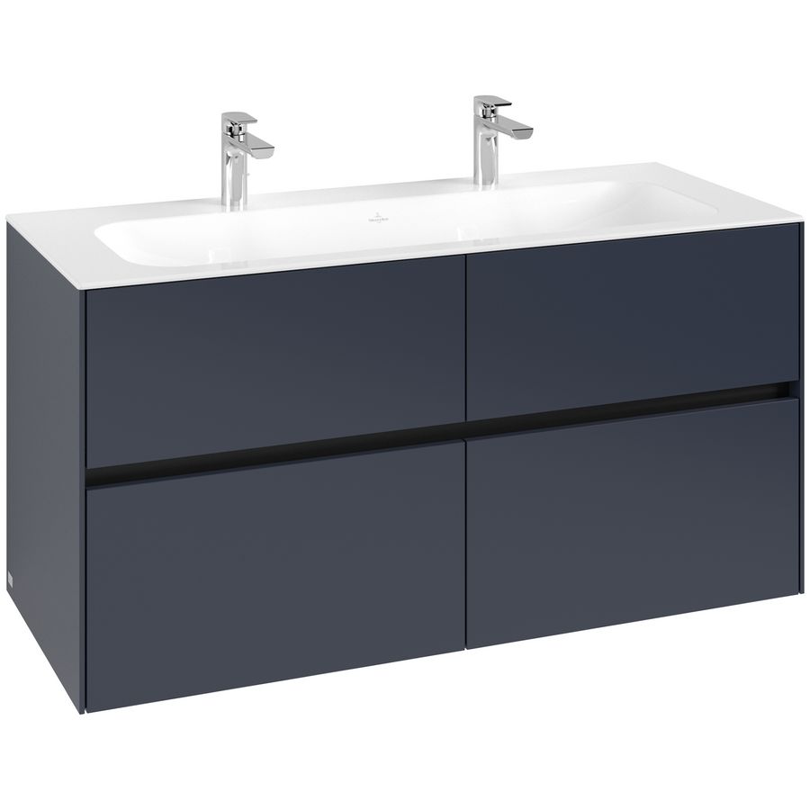 Wastafelonderkast Collaro 1196x603x498mm Marine Blue C14000VQ