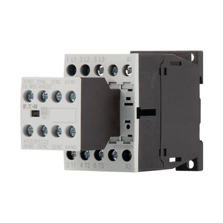 Magneetschakelaar DILM12-22(24VDC) 5,5kW 2m 2v