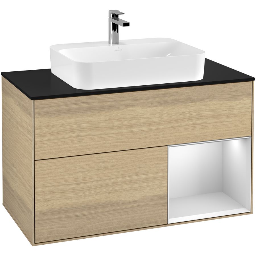 Wastafelonderkast Finion 1000x603x501mm Oak Veneer G372MTPC