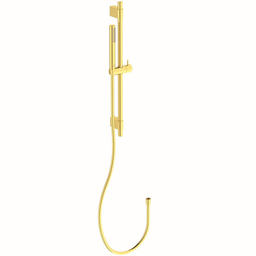 glijstangcomb 60cm 1 straalsoort staafhanddouche brushed gold (mat goudkleurig) A7
