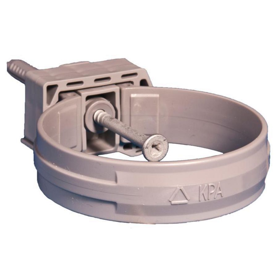 KPA beugel + plug 80mm grijs