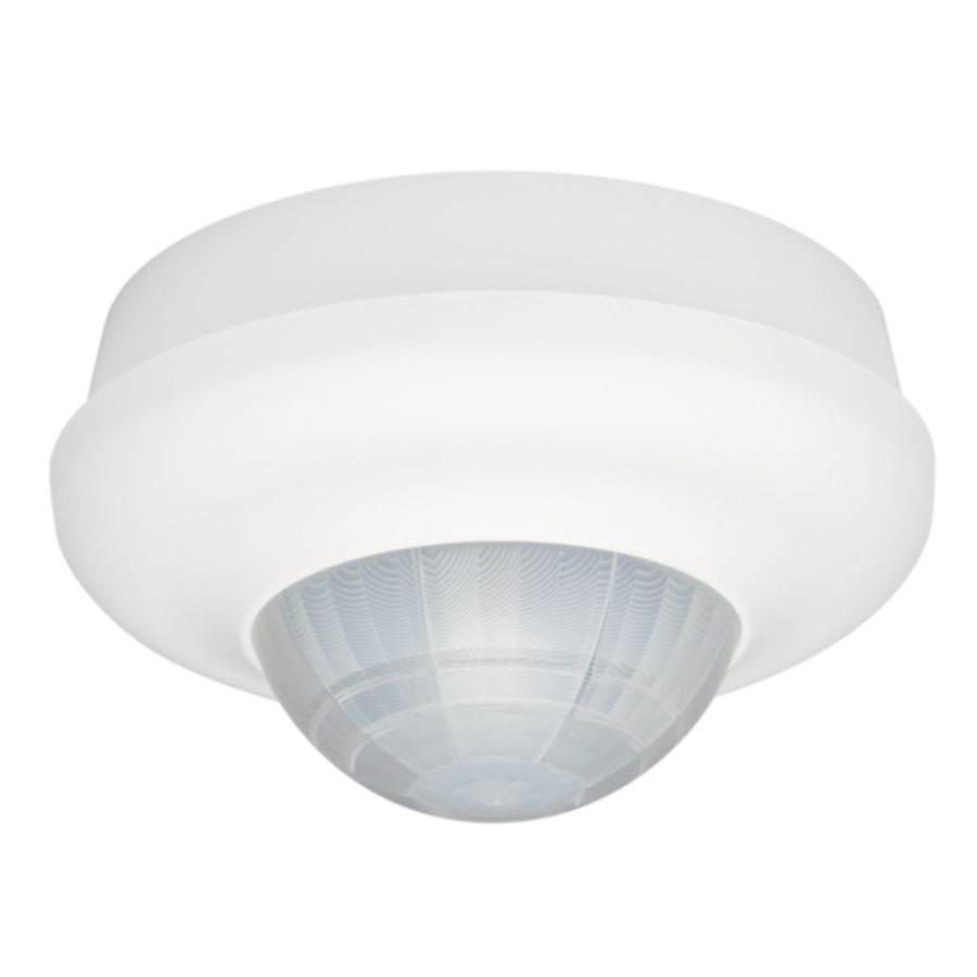 Aanwezigheidsmelder 230V secundair 24m IP54 opbouw wit