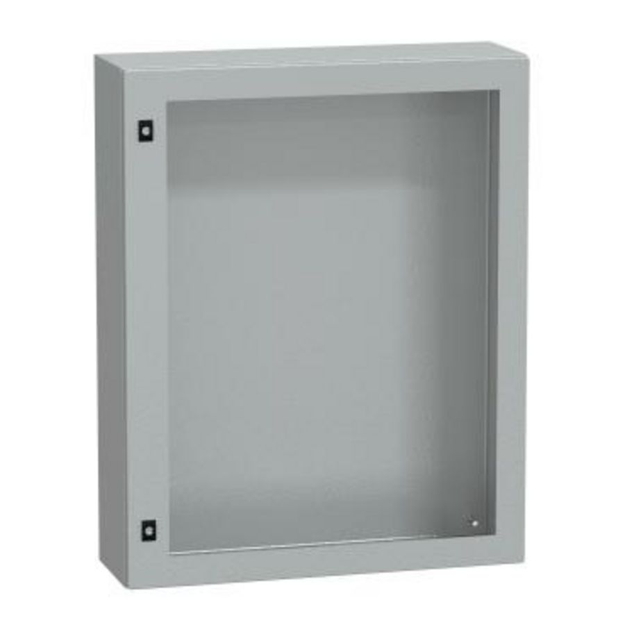 Deur 1000x800x250mm IP66 / IK08 Transparant RAL7 Spacial CRN