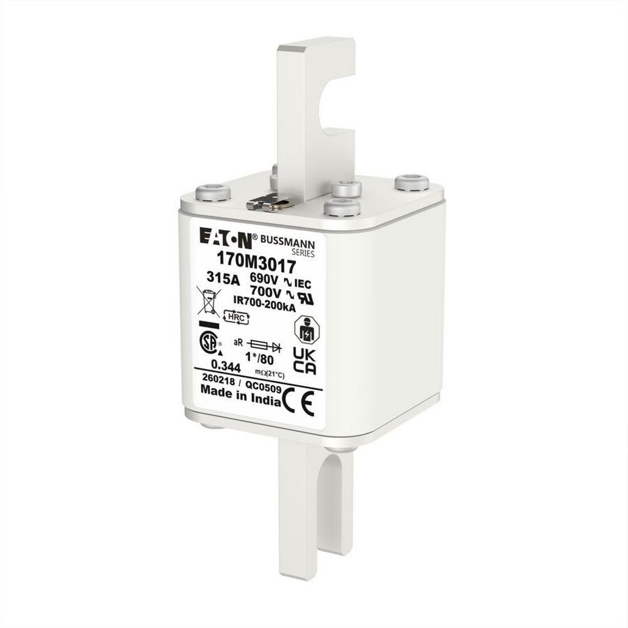 Zekering h. snelheid 315A AC 690V 200kA compact 1 45x VVE=6