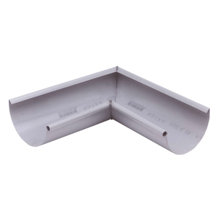 PVC mastgoot binnenhoek (5") grijs
