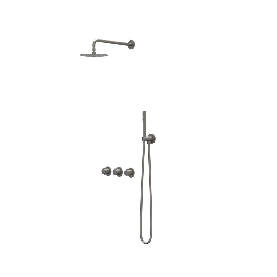Regendoucheset inbouw PACT geborsteld metal black PVD CSP4GMAEBB