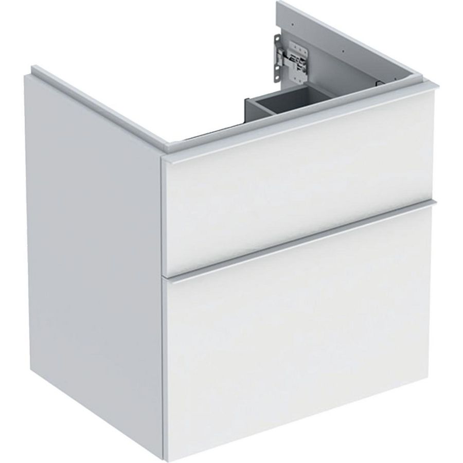 iCon wastafelonderkast 2x la 60cm wit mat / greep wit mat