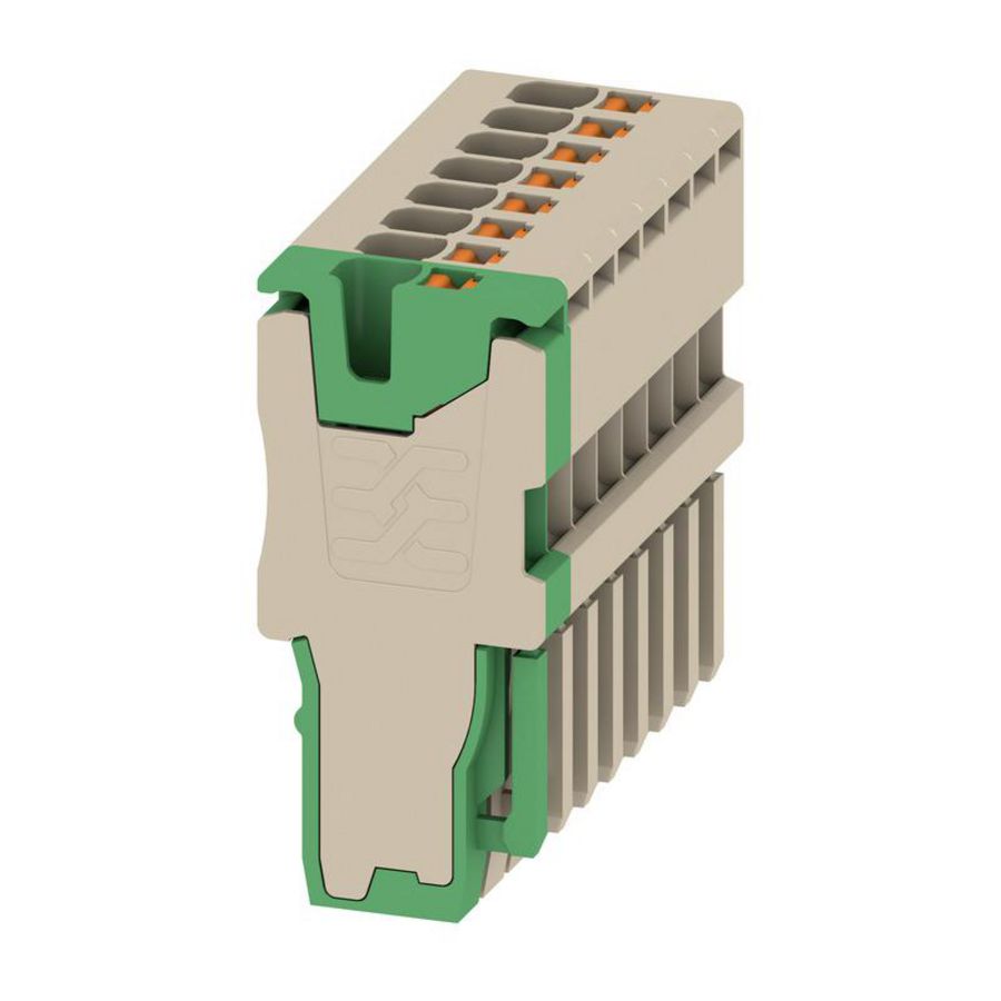 Plug d.beige groen 1.5mm2 17.5 A 500 V N 2719810000 VVE=20