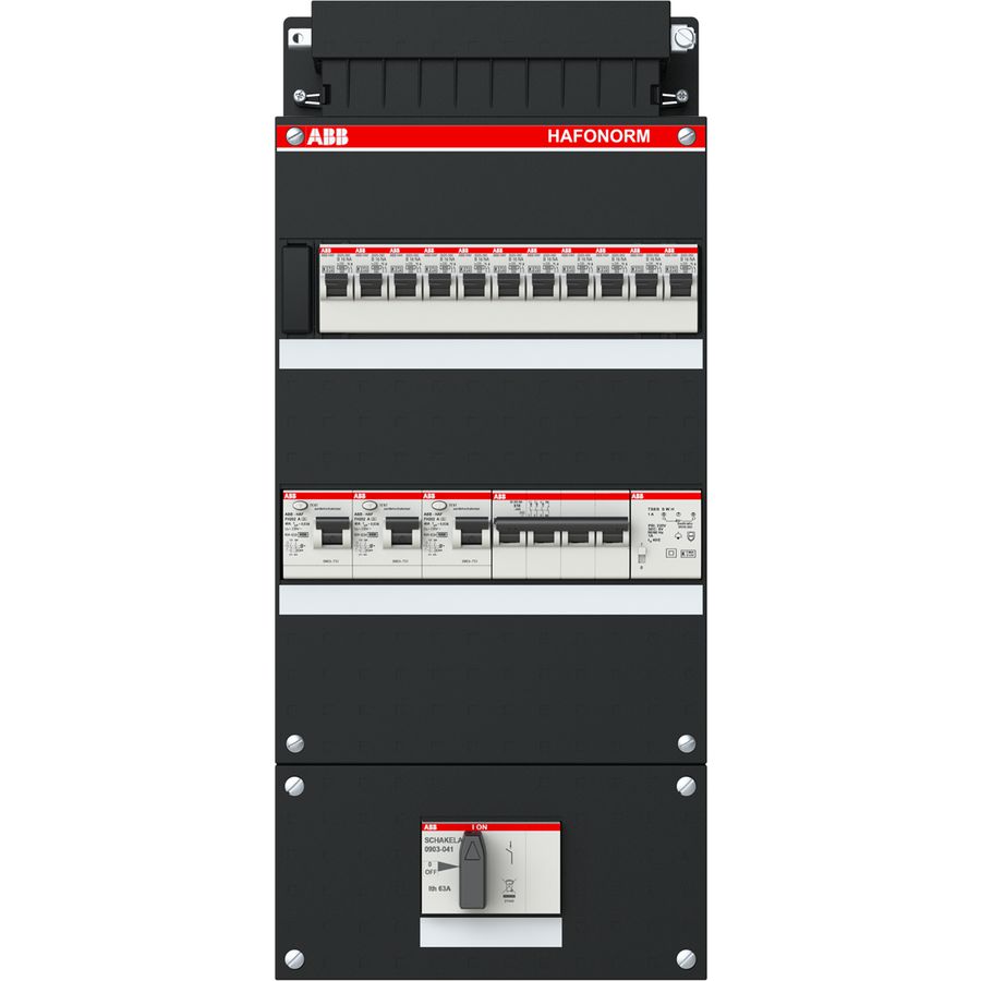 Groepenkast 11 groepen achter 3x 30mA 3-fase 1SPF006907F1767