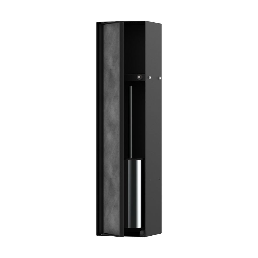 Wandbox XtraStoris toiletborstelhouder planchet mat zwart