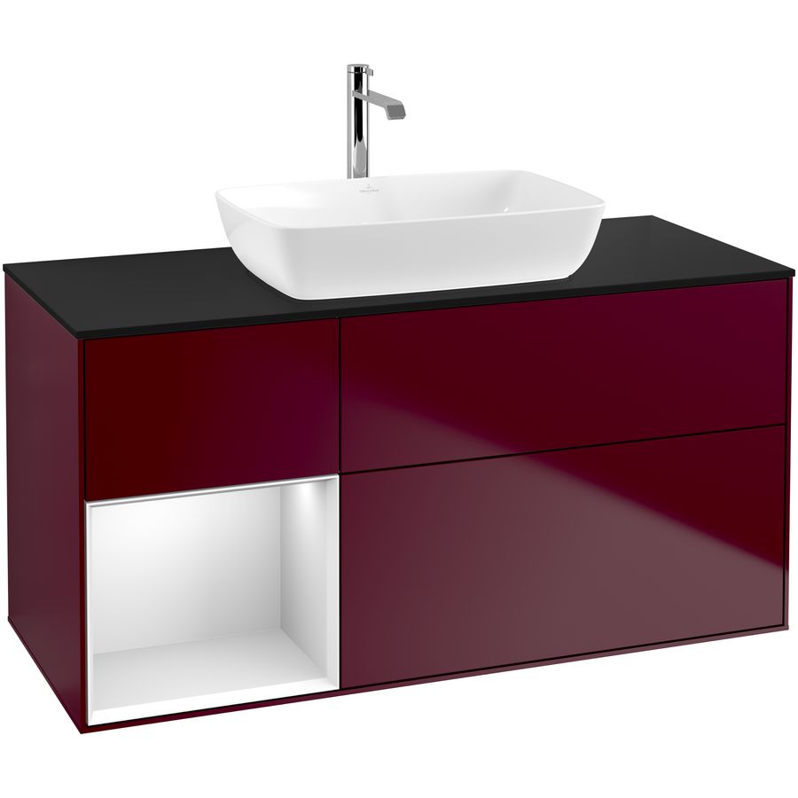 Wastafelonderkast Finion 1200x603x501mm Peony Matt Lacquer G822MTHB