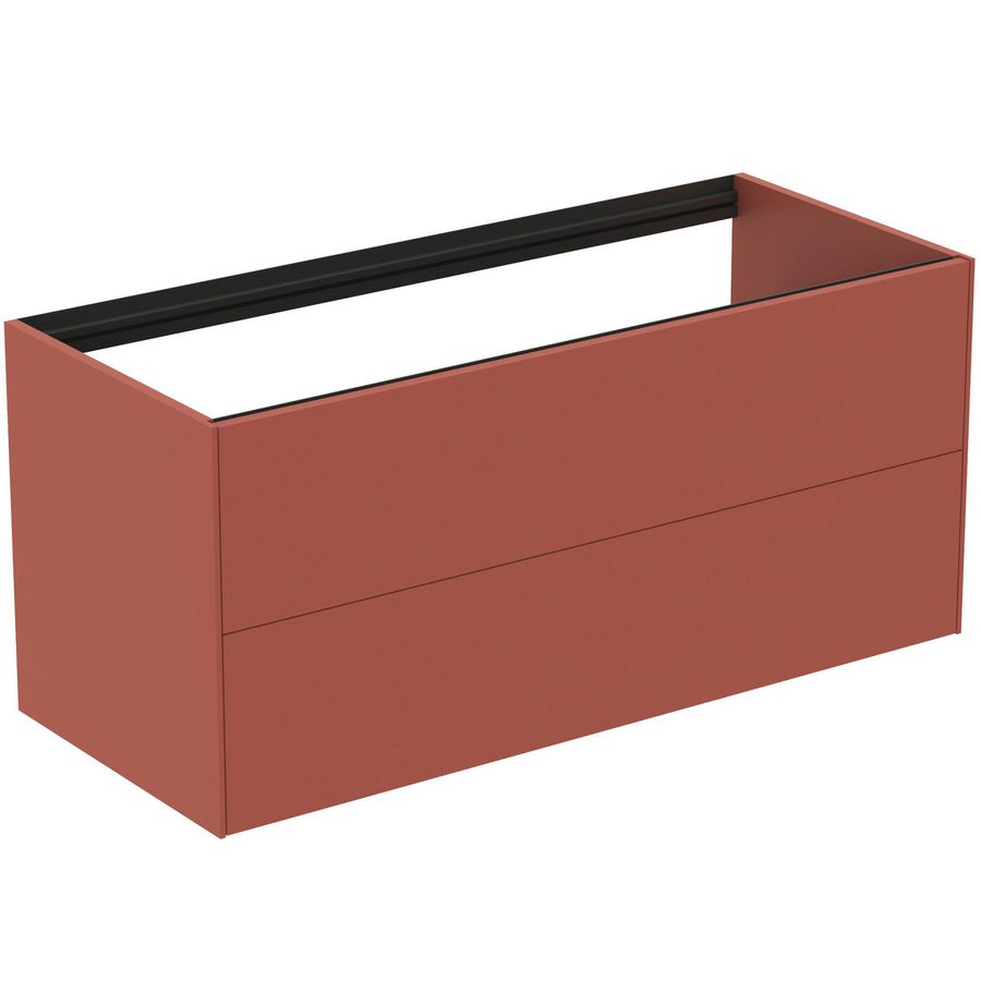 Conca wastafelmeubel 120x50x55cm 2 laden zonder afdekblad matt sunset