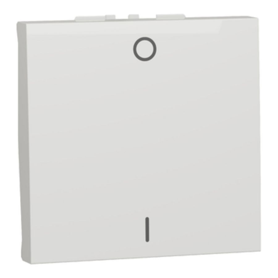 Tweepolige Schakelaar 16A 2 Modules Wit Unica