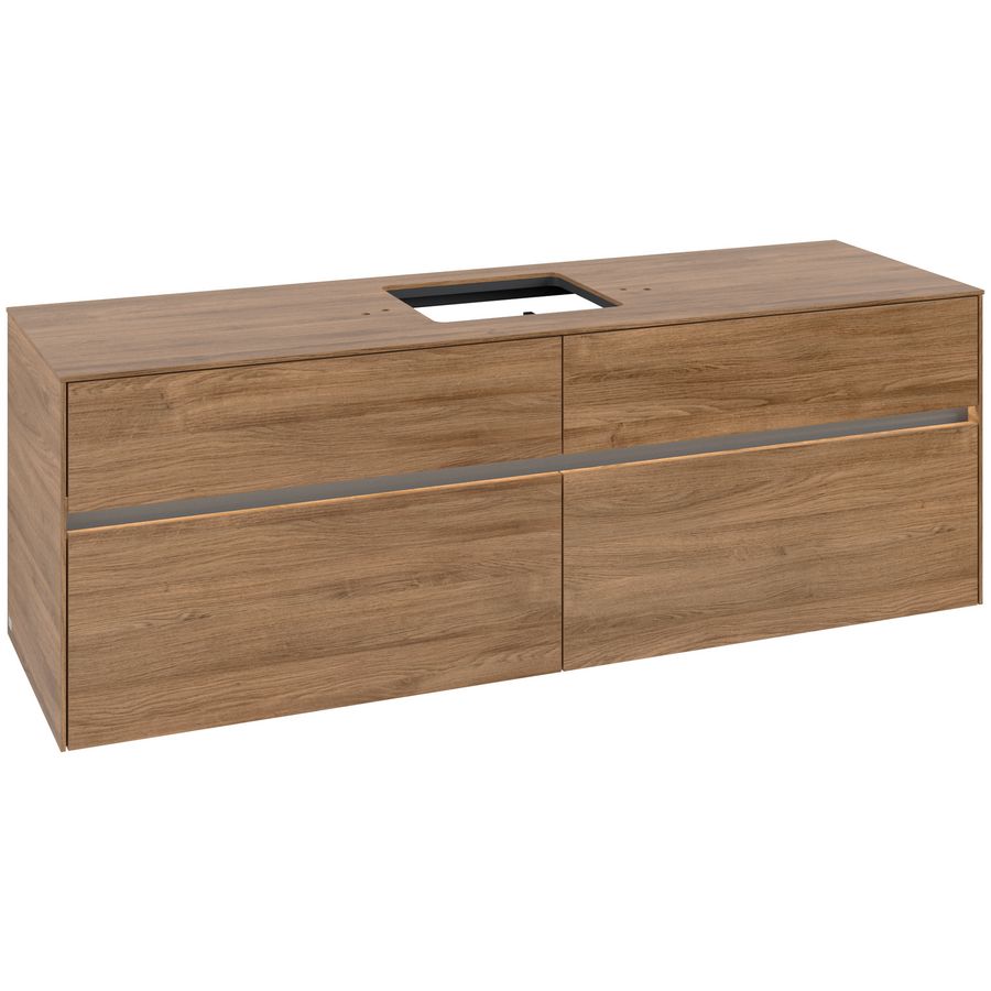 Wastafelonderkast Collaro 1600x548x500mm Oak.Kans C134B0RH
