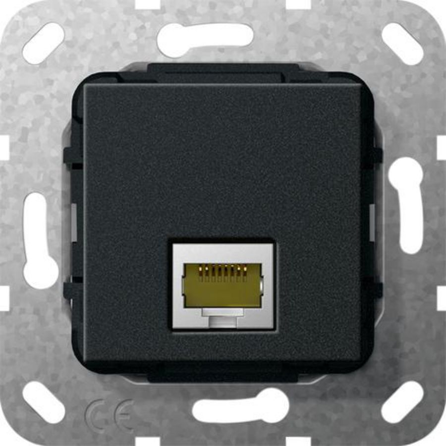 MJ RJ45 cat.6A 10 Gbit Basiselement zwart m