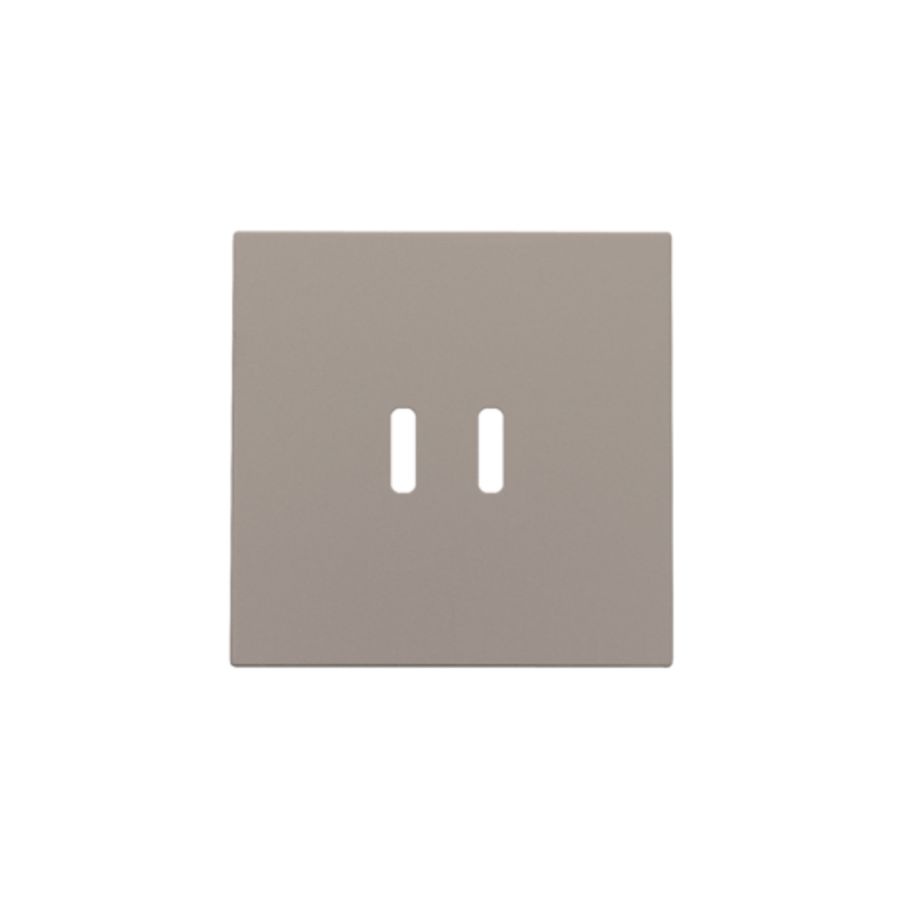 Afwerkingsset dubbele smart USB-C-lader bronze coated