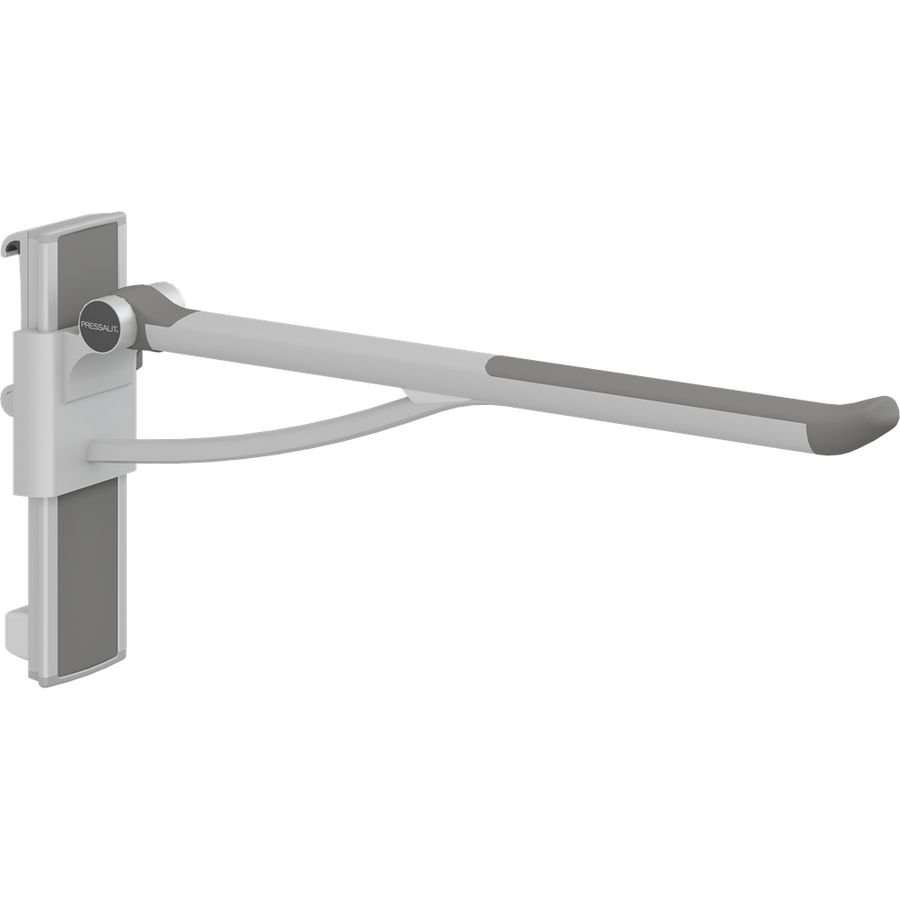 Toiletsteun 850mm zijw. rechts montage aan wandrail PLUS antraciet (incl. rail)