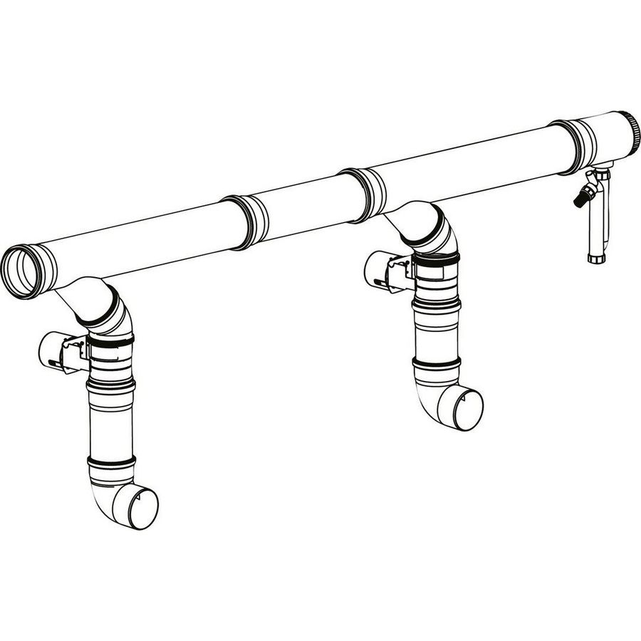 Aansluitset DN200/DN200 met CO-sensor