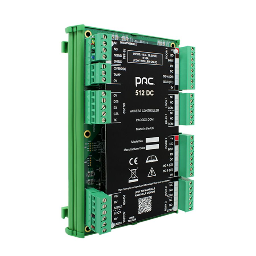 PAC 512DC controller DINrail uitvoering