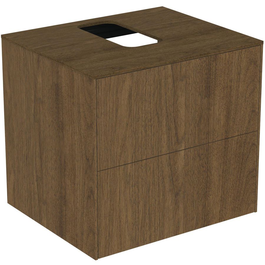 Wastafelmeubel Conca 600x500x550mm 2 la dk walnut extra